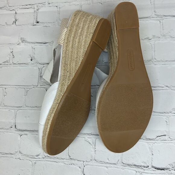Comfortview Women's The Abra Espadrille Wedge Sandle Close Toe Size 11 - Picture 6 of 9